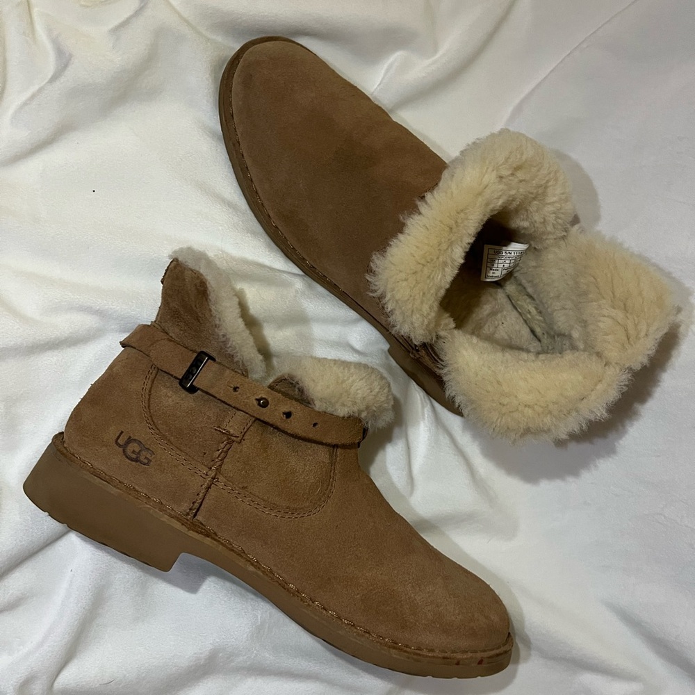UGG® Elisa Genuine Shearling Bootie